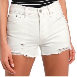 Free People We The Free Sophia Distressed Shorts Size 28 White
